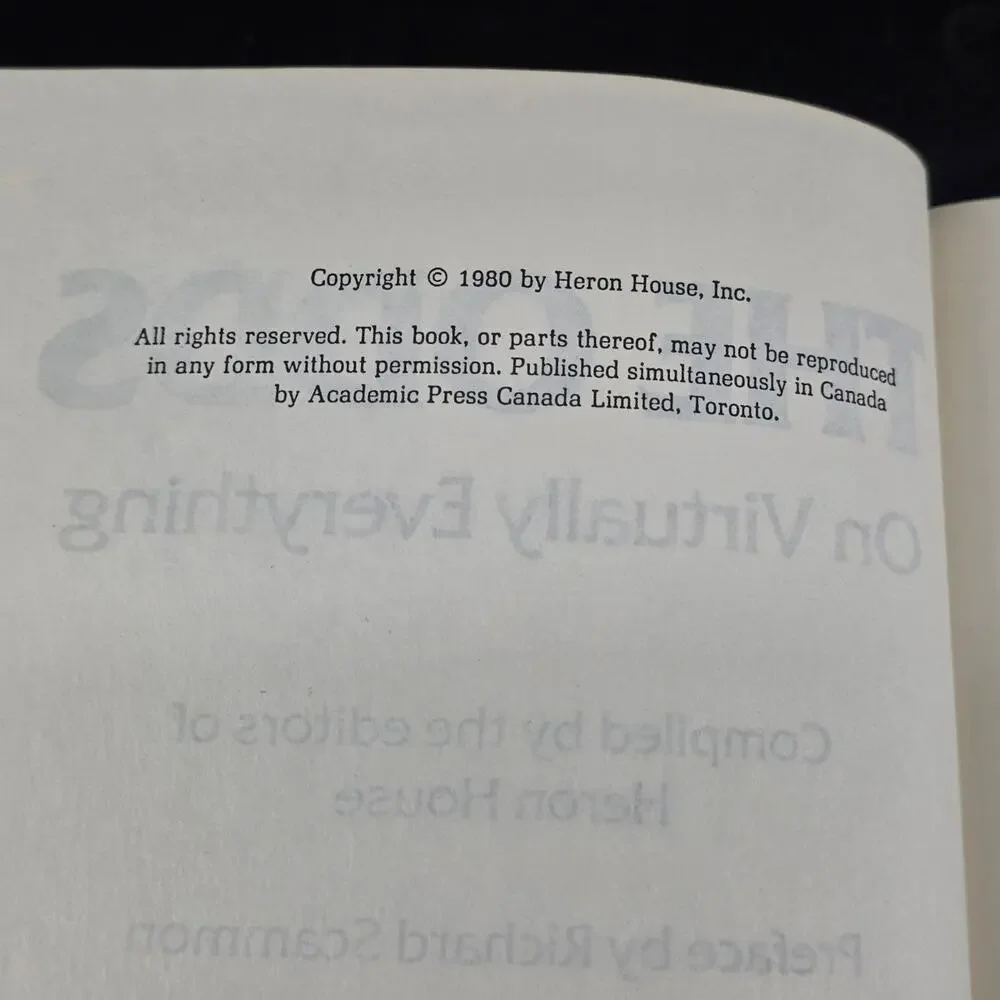 The Odds On Virtually Everything Scammons Verstappen 1980 Statistics Book
